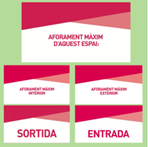 carteles covid aforos